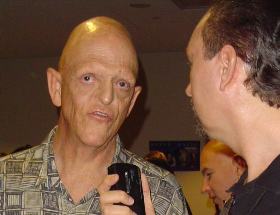 Description: Description: Description: Stephen Euin Cobb interviewing horror actor Michael Berryman